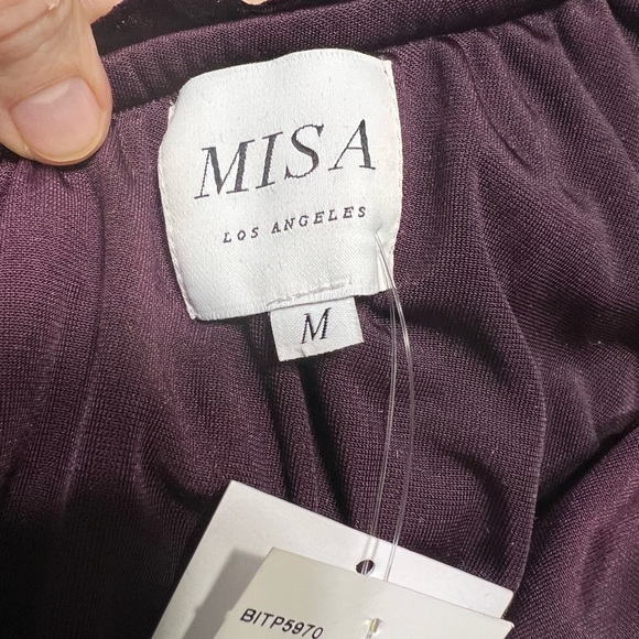 NWT MISA VELVET TOP ONE SHOULDER SIZE M - Picture 5 of 6